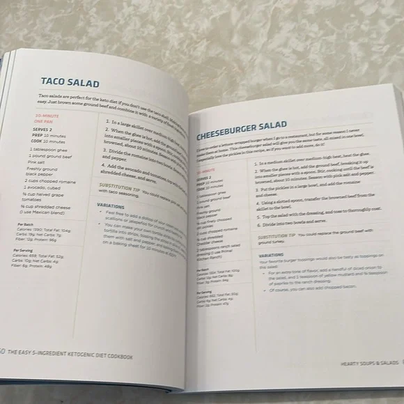BOOK The Easy 5- Ingredient Ketogenic Diet Cookbook by Jen Fisch GREAT CONDITION - Picture 9 of 9
